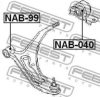 FEBEST NAB-040 Control Arm-/Trailing Arm Bush